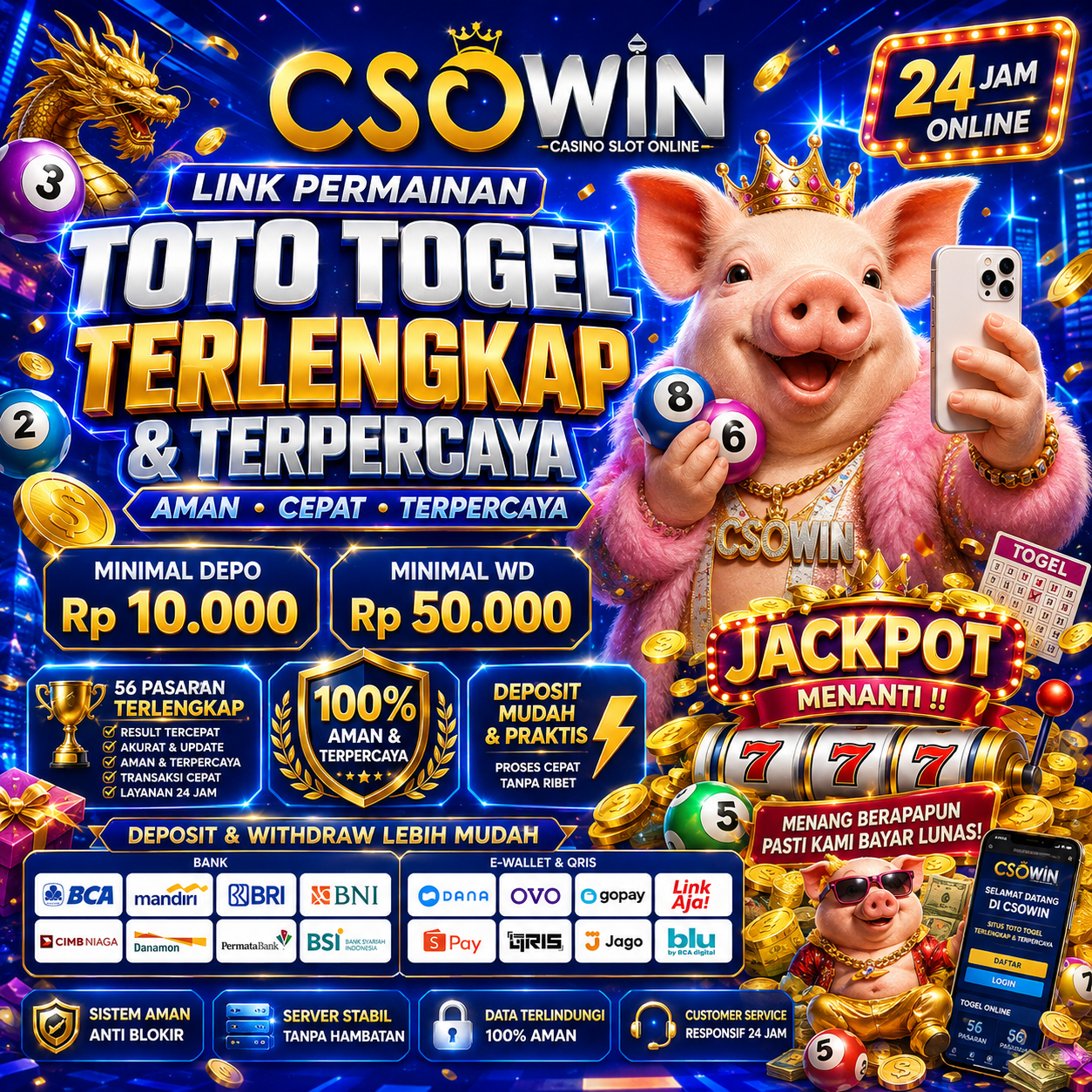 CSOWIN : Link Permainan Toto Togel Terlengkap dan Terpercaya